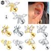 1 шт. Кластерные пирсинги Лабрет Бабочка Пчела Хрящ Уха Хеликс Серьги-гвоздики Пирсинг Губы Цирконий Украшения