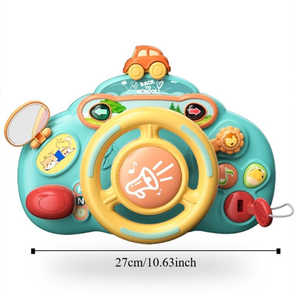 Plastics Electric Simulate Driving Car Puzzle Stroller Driving Musical Toys Boys Gift