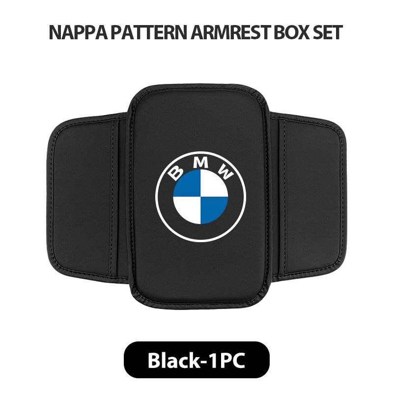 KMLA1 Car Seat Armrest Box Pad Elbow Cushion Height Storage Pocket For BMW M 1 3 4 5 6 7 Series X1 X3 X4 X5 G20 G38 F48 E36 E39