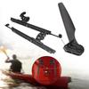 Kayak Rudder with Foot Brace Pedals Adjustable Footbrace Pegs Watercraft for