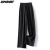 Dimanaf Большие размеры летние длинные брюки женские брюки свободные прямые женские базовые брюки большие размеры широкие брюки 4XL A