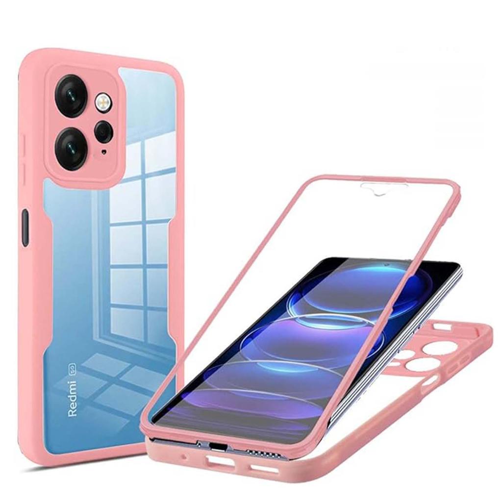 Liquid Silicone 360 Degree Hybrid Case for  Xiaomi Redmi 13 12 4G 13C 5G 12C 10 Prime Note Pro 5G 12S 4G Protect Shockproof Full Protection Cover