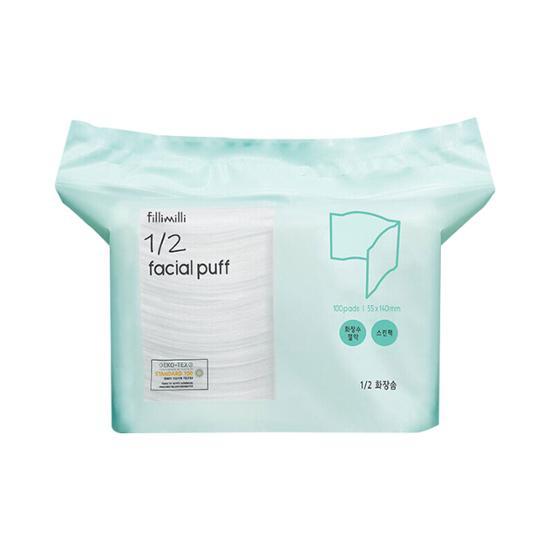 Filimili 1/2 Cotton Pad 100P, Korean Cosmetics