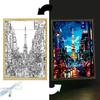 Beautiful City Tokyo Japan Light Painting Photo Frame Led Night Light Lamps Bedside Table Home Decorate Friend Gifts Moon Lamp