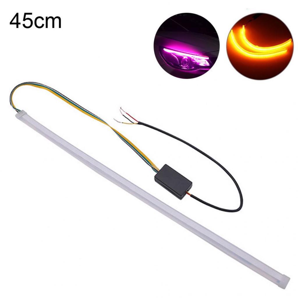 Ультратонкий двойной светодиодный автомобильный дневной ходовой фонарь DRL