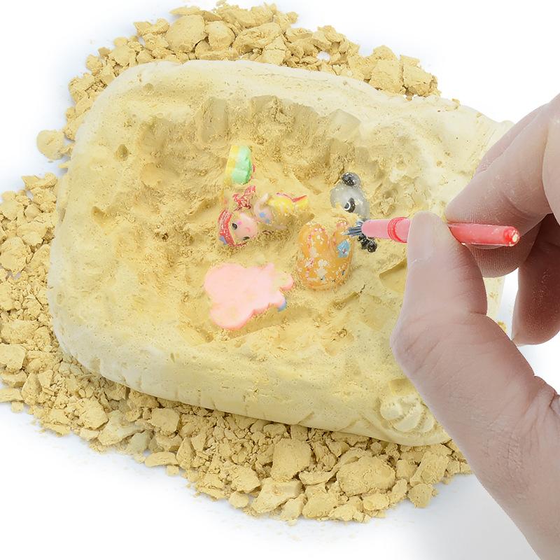 Археологические самоцветы Руда Копание Сокровище Слепая коробка, Русалка Сделай сам Инструменты для ручной раскопки Детский игровой набор