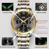 OPK Brand Steel Belt Dual Calendar MEN'S Quartz Watch 8119