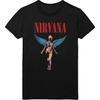 Футболка Nirvana Utero Ангельский Логотип Группы Новая Официальная Мужская Черная Размер M