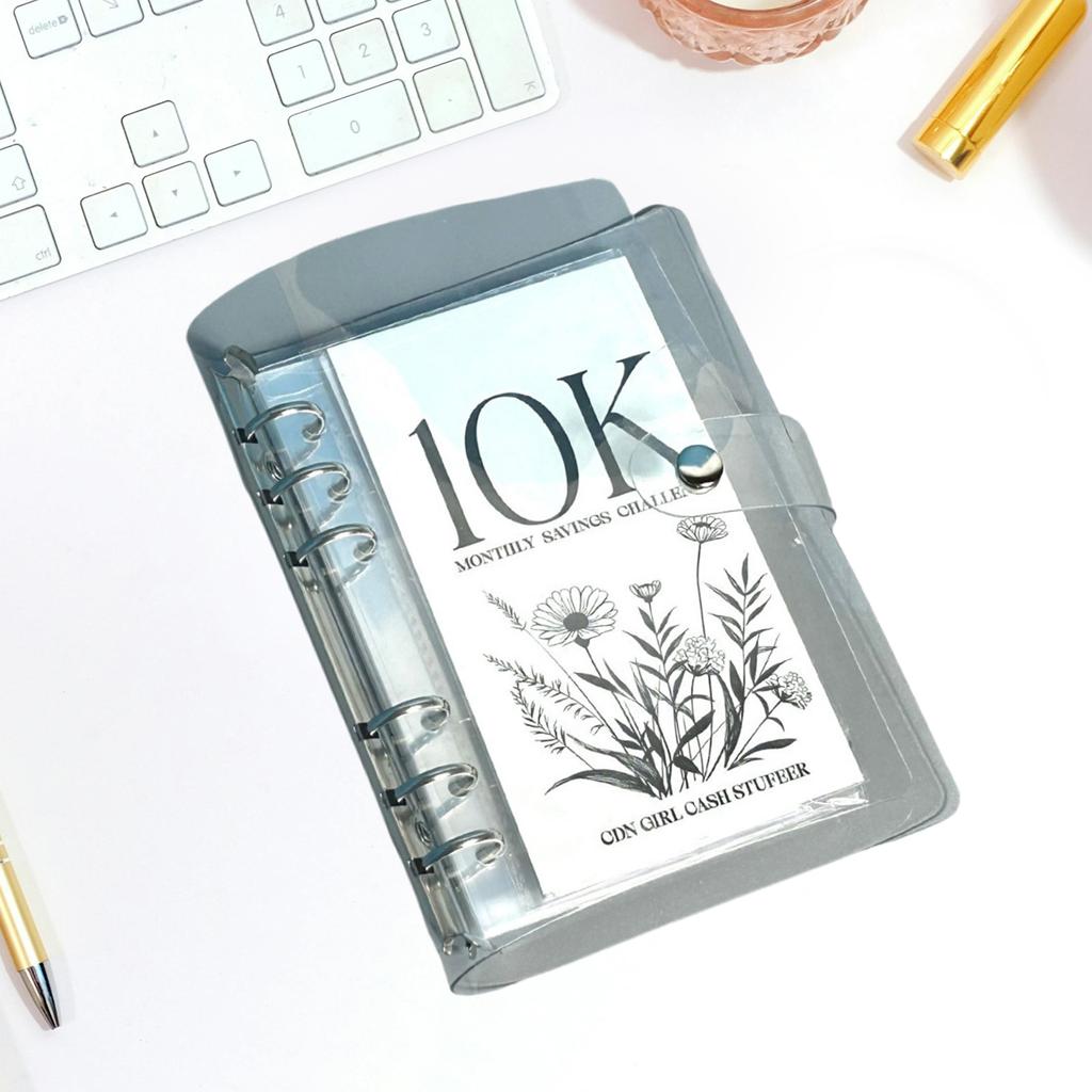 Папка-конверт с прозрачной обложкой, ежемесячная книга по экономии денег для легкого и веселого достижения цели экономии денег 2,5/5/10 тыс.