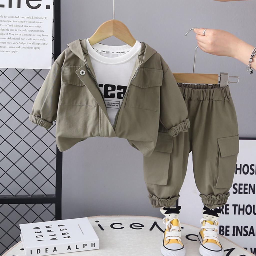 Детский повседневный комплект с длинным рукавом, удобные наряды для повседневной носки