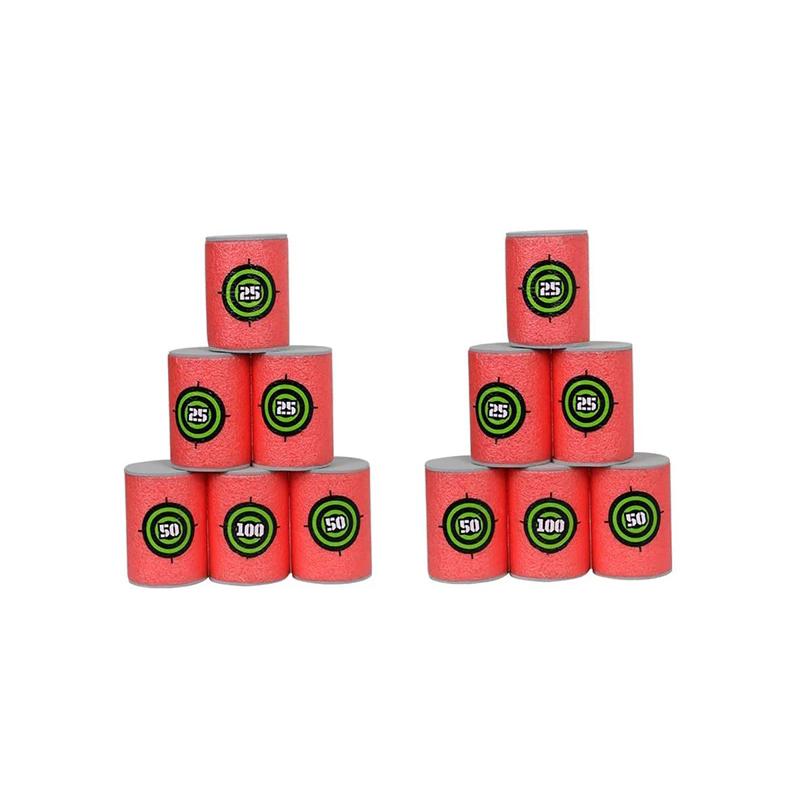 6-30pcs Soft Bullet Target, EVA Bullet Dart Target Compatible With Nerf Blasters Guns(2.36×1.57 Inch)