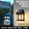 2000LM LED Solar Light Wall Lamp Motion Sensor Courtyard Garden Decoration Waterproof Sunlight Solar Power Yard Lights Outdoor Lighting