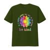 Be Kind Daisy Flower Rainbow Positive Inspirational Kindness T Shirt vintage Washed streetwear Unisex Breathable Stretched Soft