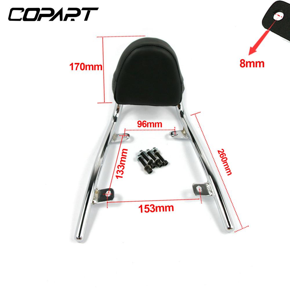 Для Honda Fury VT1300CX VT1300 CX VT 1300 CX 2010-2025 Мотоциклетная задняя пассажирская спинка Sissy Bar с подушкой