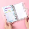 Водонепроницаемый А6 Бюджетный планировщик Креативный органайзер для денег Папка на кольцах Журнал-планировщик