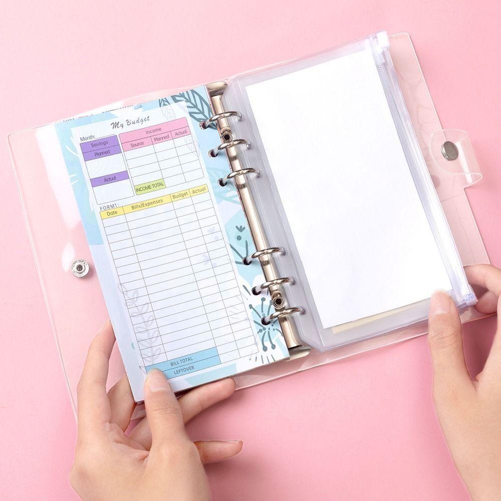 Waterproof A6 Budget Planner Creative Money Organizer Loose-Leaf Binder School Stationery