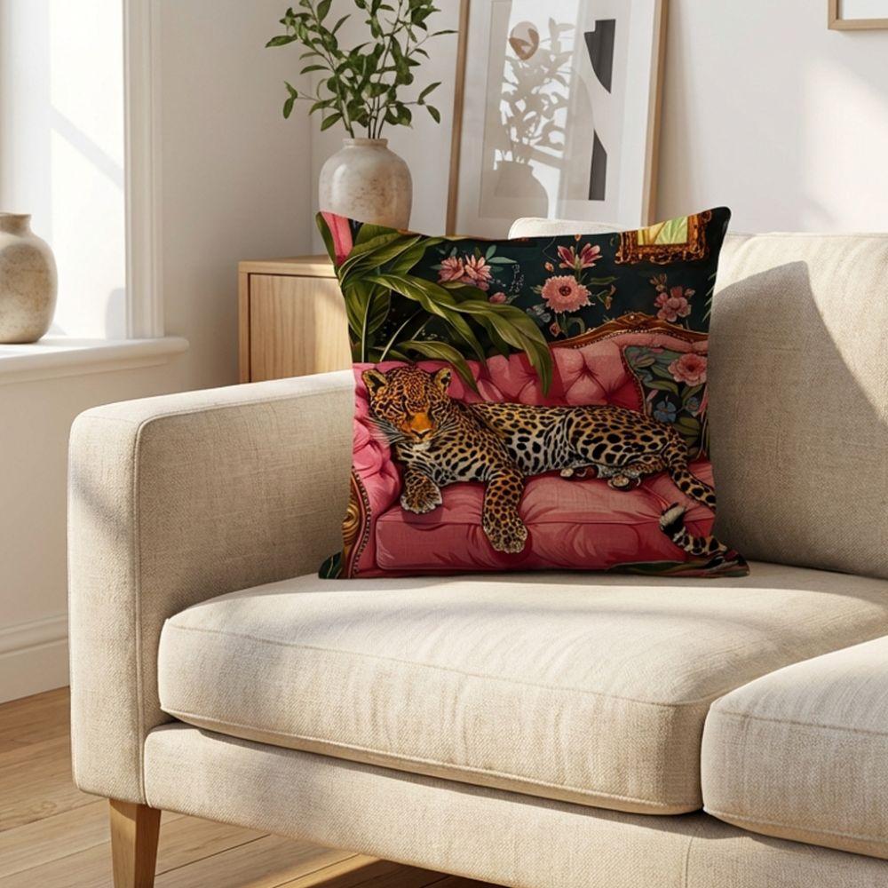 45cm Cushion Cover Soft Material Decorative Pillowcase Animal Print Throw Cushion Home Decor