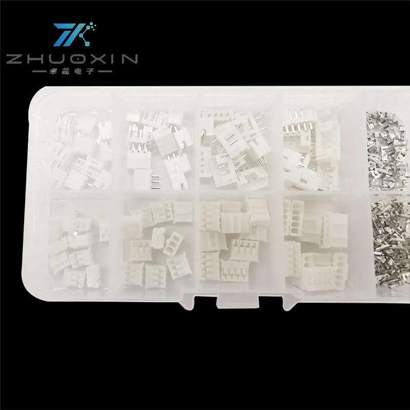 230-Piece PH2.0 JST Connector Set: 2P/3P/4P/5P Pins, 2.0mm Straight Pin, Housing & Terminal