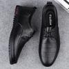 Fashion Genuine Leather Men Business Shoes Fashion Men's Oxford Shoes Lace-Up Male Breathable Casual Shoes Spring Summer  Flats Sneakers