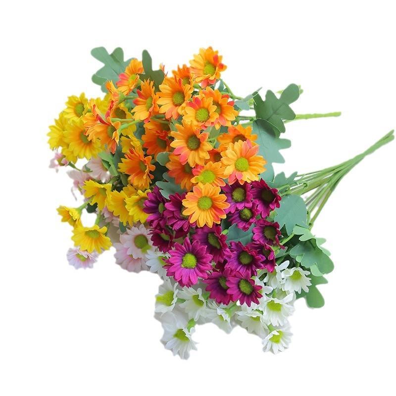 Miniature Faux Chamomile Flower Arrangement For Wedding Centerpieces Photo Shoots Home Decor