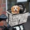 Comfortable Padded Dog Rear Bicycle Basket Pet Commuter Seat Basket for Rear of Bicycle Easy to Install