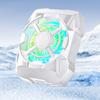 Rechargeable Phone Radiator Low-Noise Wireless Magnetic 3 Speeds Adjustable Gaming Phone Cooling Fan with LED Lights