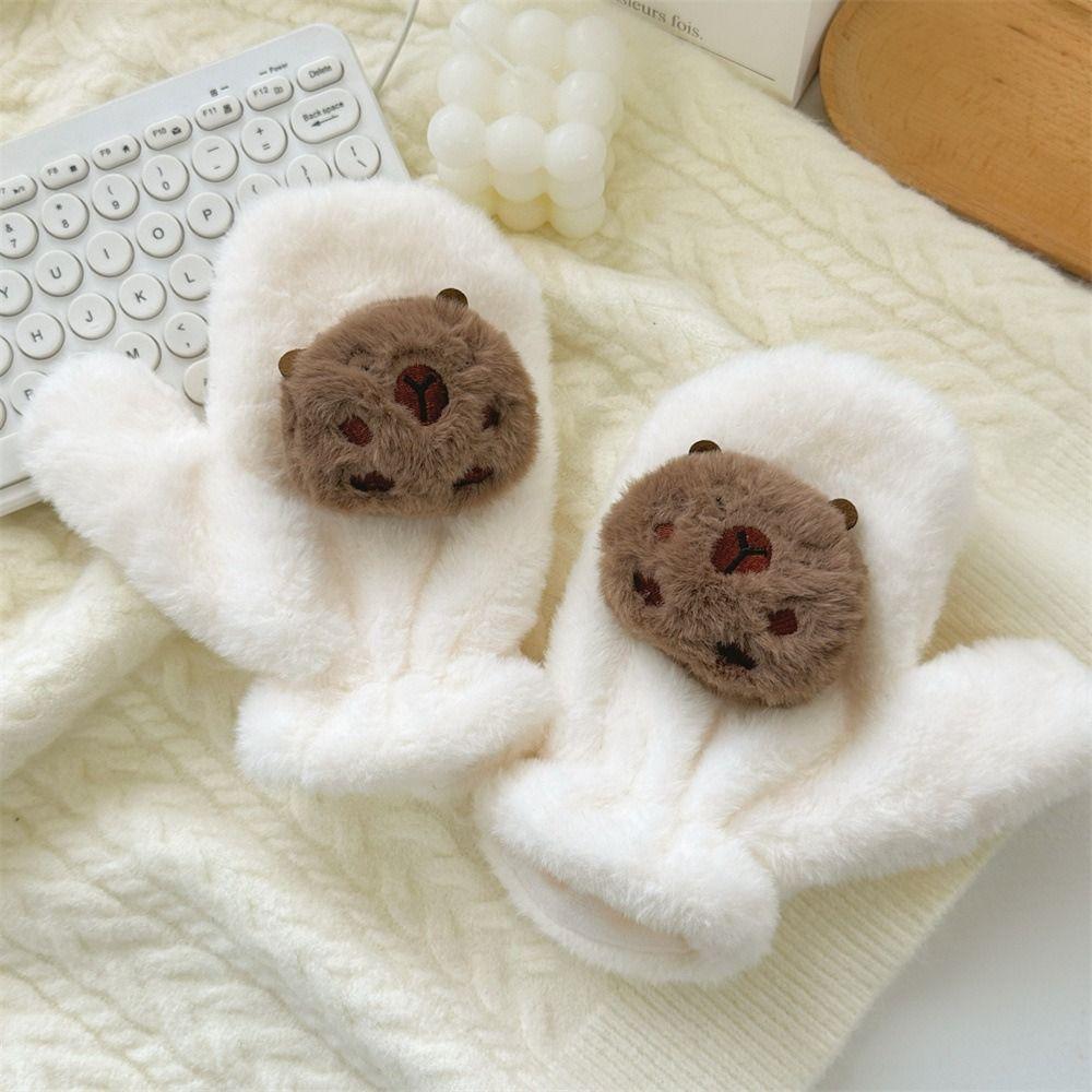 Capybara Neckerchief Wrap Cartoon Gloves Cute Neck Warmer Winter
