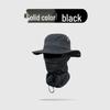 Camouflage Windproof Bucket Hat & Sunscreen Mask Set for Outdoor Activities