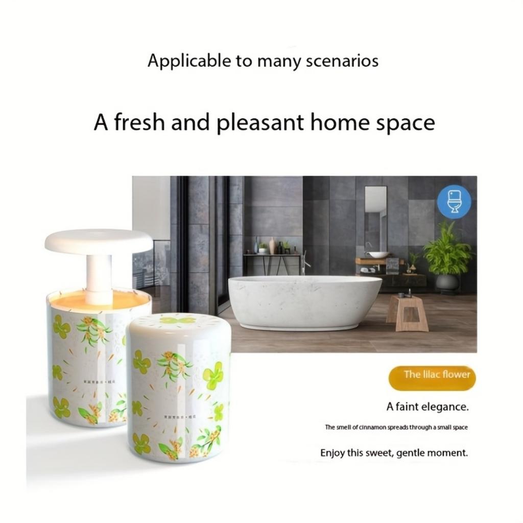 Solid Perfume Air Fresheners -6 Fragrances, Suitable for Cars, Homes, Kitchens, Bedrooms and Bathrooms - Decorated Spherical Containers with Lids