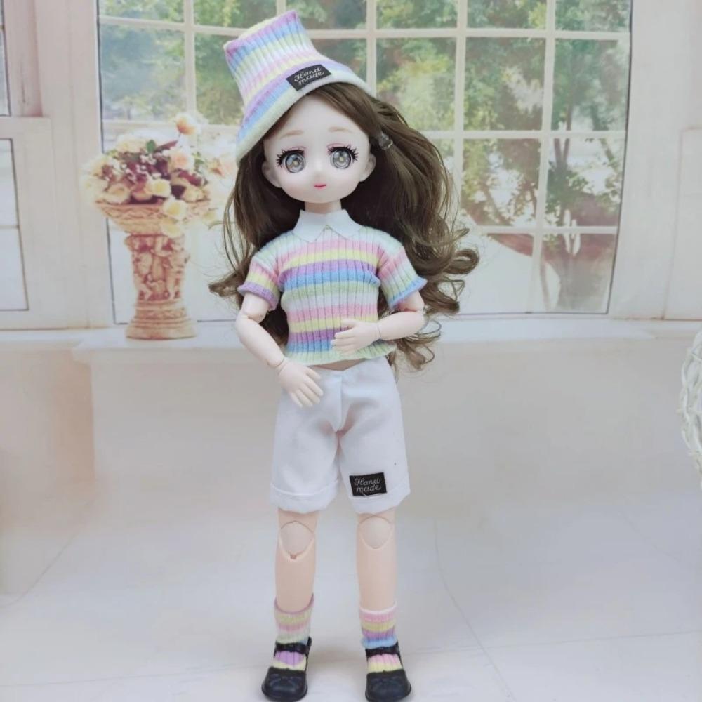 Одежда для куклы BJD 1/6 Милое платье Юбка Головной убор 30 см Кукла-принцесса Повседневный костюм Наряд Аксессуары для куклы Игрушка для DIY для девочки Подарки