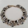 2026 New Fashion Crystal Rhinestones Large Collar Choker Necklace Earrings Women Jewelry Sets Indian Statement Wedding Necklace