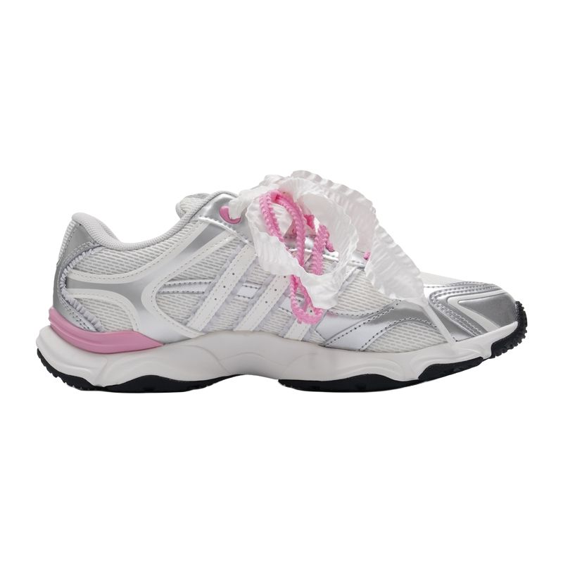 adidas Whisper Glide Hype Удобные Нескользящие Прочные Упругие Повседневная обувь Кроссовки женские Серебристо-белые KZ9640