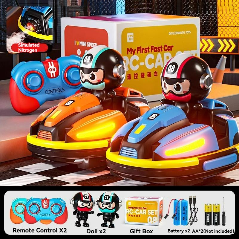 RC Battle Bumper Car Toy для малышей, мальчиков и девочек, катапультный робот, картинг, музыка, свет, RC Battle Game для детей, семейные сражения