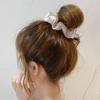 Women's Dango Poop Head Cubic Tripe Band Hair Tie Ivory Ponytail Hair Tie Poop Hair Tie Women's Hair Tie