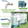 IBC Gooseneck IBC Adapter 3/4 Inch Outlet Tap Tap Stopcock IBC Tank Accessories for Rainwater Tank  Water Barrel IBC Container