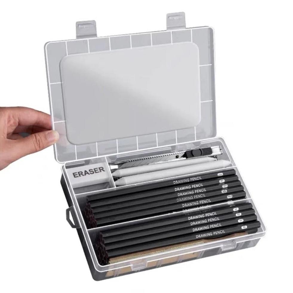 Рисование Живопись Эскизный Карандаш Графит Смешанный Набор Рисовальных Карандашей Угольные Карандаши Детали Обработка