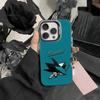 Чехол для телефона Macklin Celebrini San Jose Sharks для iPhone 17,16,15,14,13,12, Pro MAX Черный Матовый Ударопрочный Чехол
