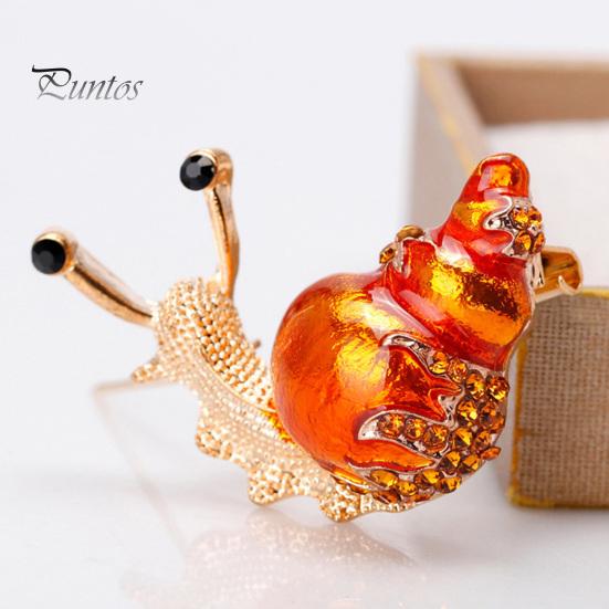 Брошь в форме улитки из мультфильма, сплав, изысканная, универсальная, женская булавка для рубашки