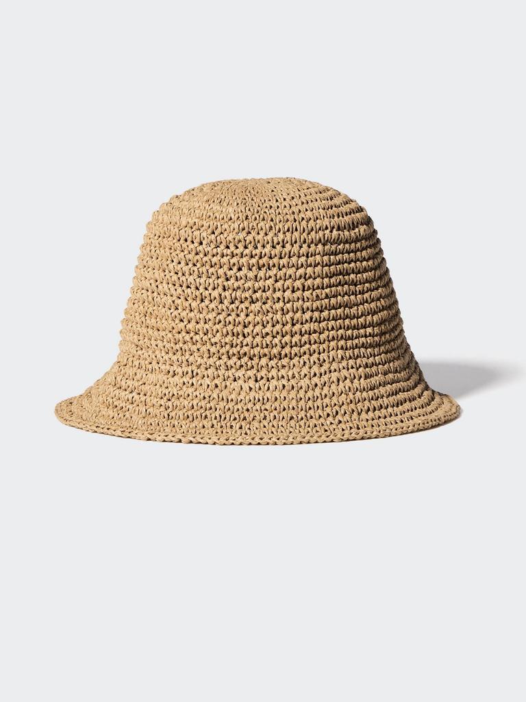 Uniqlo Японская регулируемая вязаная крючком шапка