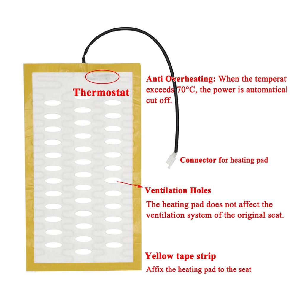 Комплект обогревателя автомобильного сиденья, провод из сплава, быстрый обогрев, вентиляция, зимние чехлы для сидений, универсальные аксессуары для салона автомобиля