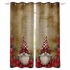 Рождественские цветы гоблинов из крафт-бумаги с буквами затемняющие шторы для гостиной спальни оконные шторы кухонные шторы