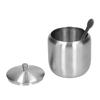 Sugar Container 370ML 304 Stainless Steel Polished Brushed AntiOxidation Antirust Seasoning Box with Spoon