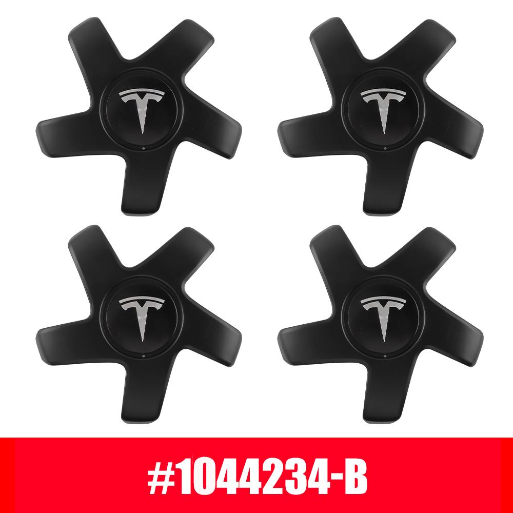 PXRP7 4pcs ABS Replacement five-clawed Hub Covers Car Wheel Center Caps Car Accessories For Tesla Model 3/Y 2018-2021 19inch 1044234-B