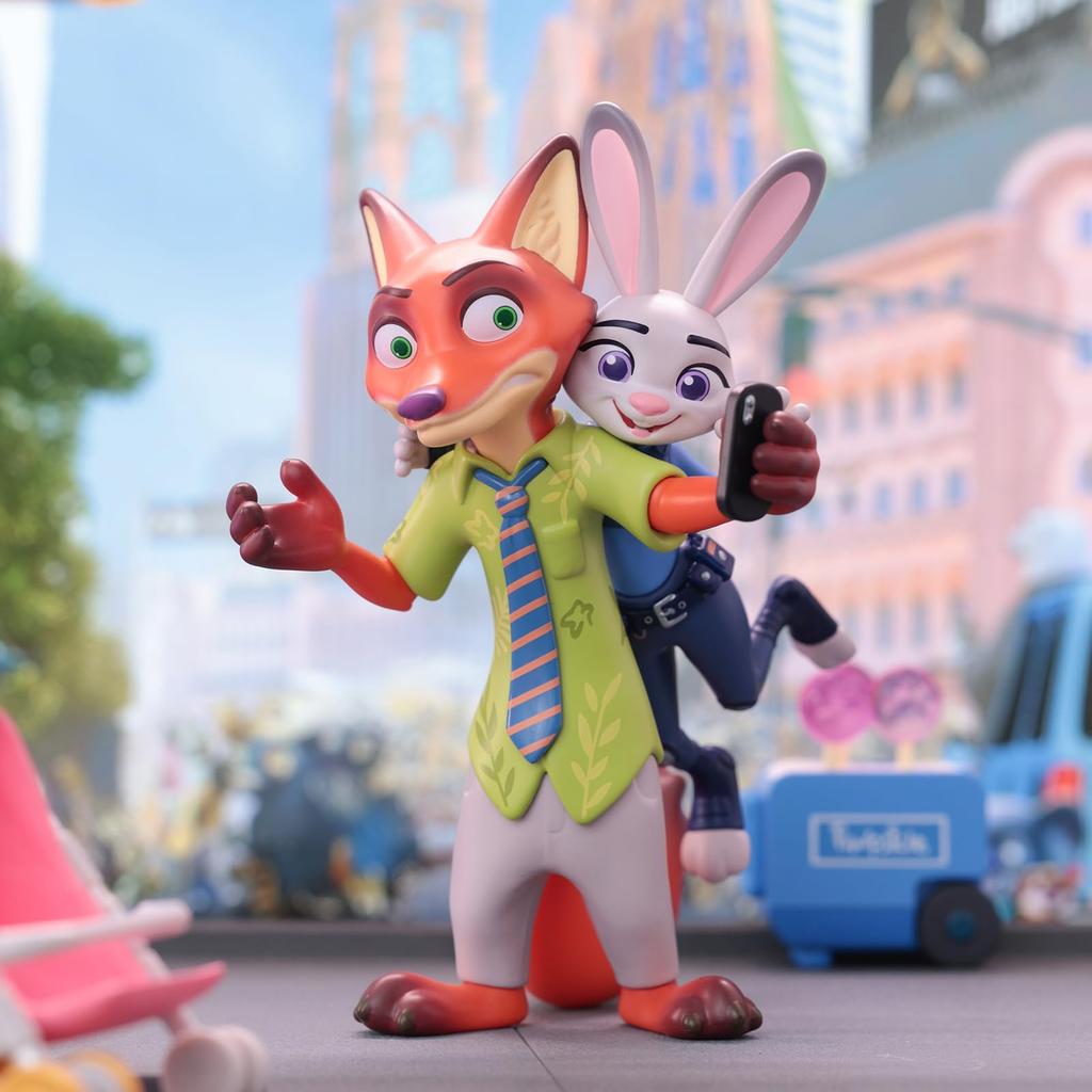 TOP TOY Disney Zootopia Judy & Nick Story Series [1 Piece] Gachapon Blind Box Figure Soft Vinyl PVC Premium Toy Birthday Gift for Disney Character