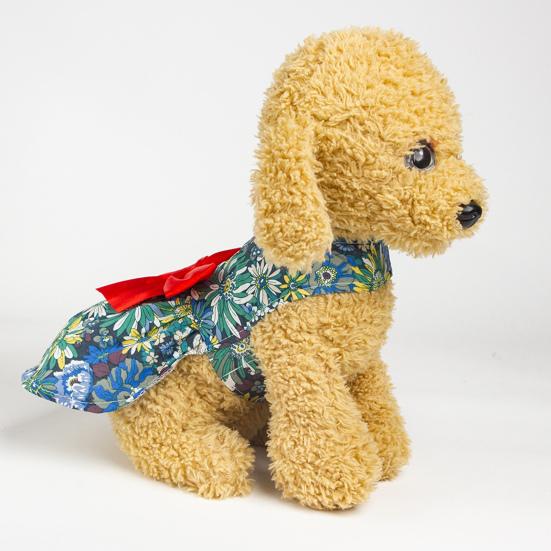 Платье для собаки, привлекательное мягкое платье принцессы с бантом, удобное платье с цветочным принтом для домашних животных, юбка для собаки, товары для домашних животных