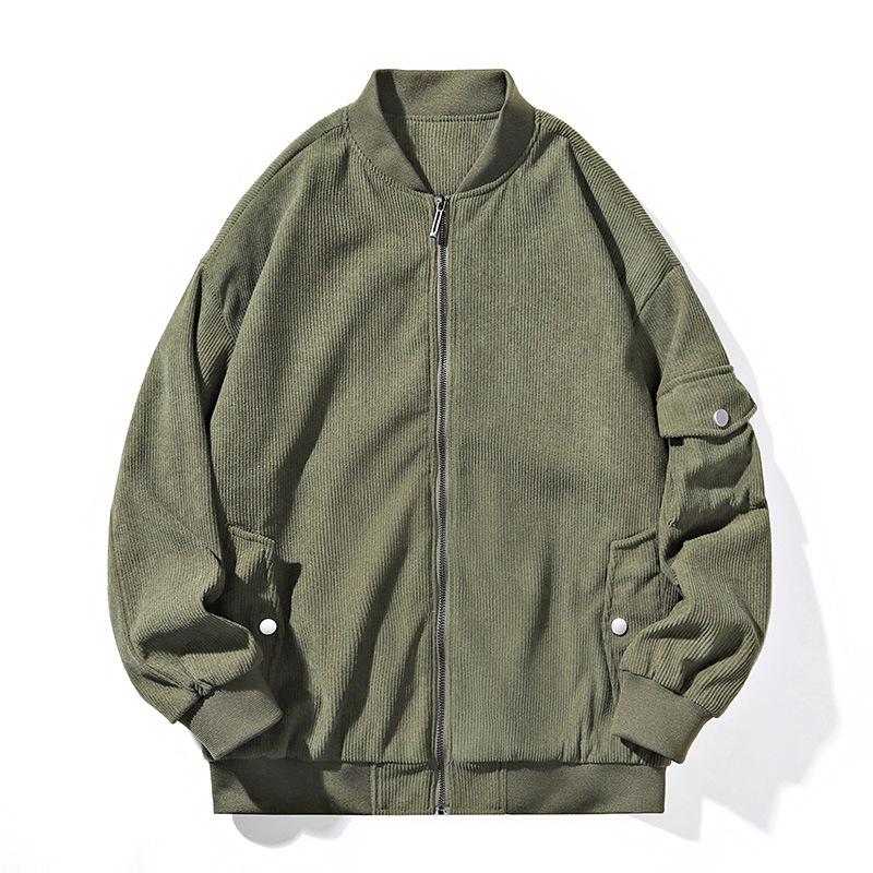 Men's Retro Spring and Autumn New All-match Jackets Fashion Trend Casual Loose Coats Solid Color Tops Jackets for Men