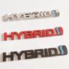 1Pc 3D Metal HYBRID Logo Side Fender Rear Trunk Emblem Badge Car Sticker Decals For  Prius Camry Crown Auris Rav4s TRD