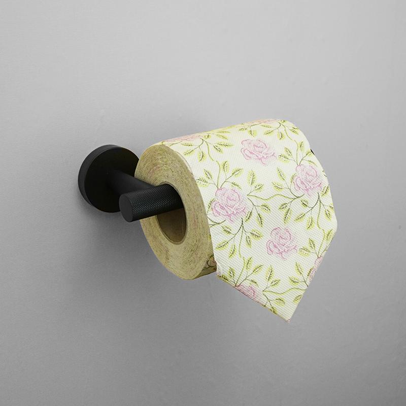 Matte Black Bathroom Stainless Steel Knurled Towel Rack Paper Holder Towel Bar Soap Dispenser Toilet Brush Hardware Accessories