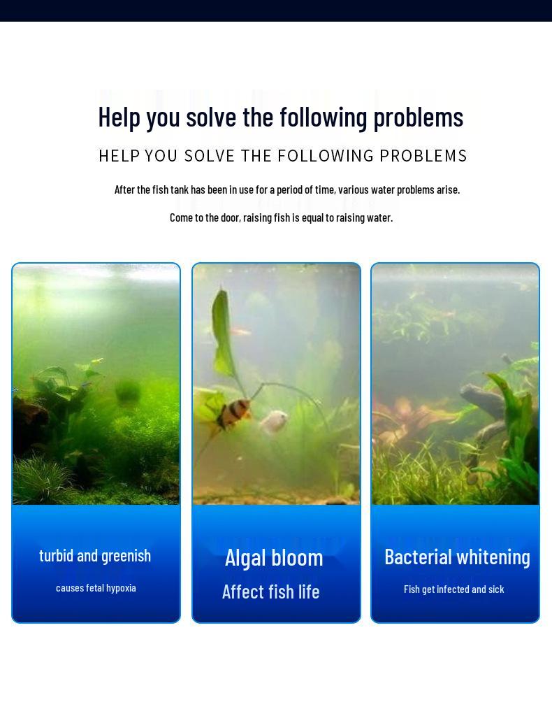 Aquarium UV Sterilizer Light for Fish Tanks and Ponds - Submersible Ultraviolet Disinfection Lamp