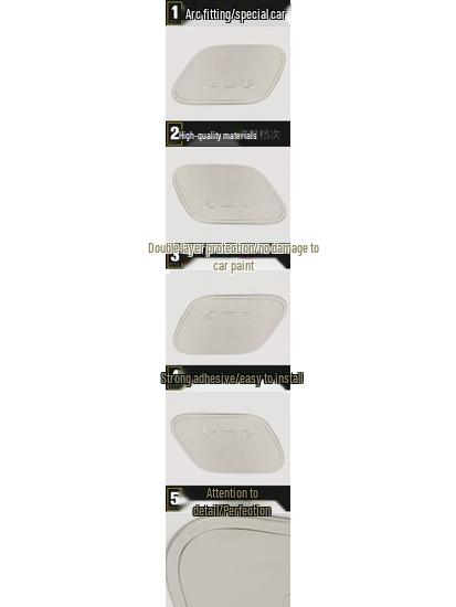 GL8 Fuel Tank Cap Protector - Stainless Steel Anti-Scratch and Rub-Resistant Film for 11 Models